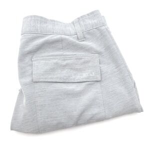 BYLT Kinetic Shorts Mens 33 Gray Chino Microfiber Stretch 9" Inch Inseam
